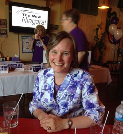 Lori Lococo smiling at a campaign event