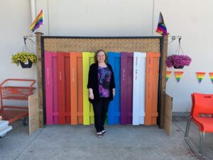 Lori Lococo at Home Depot Pride Event