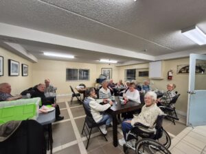 seniors at congregate dining